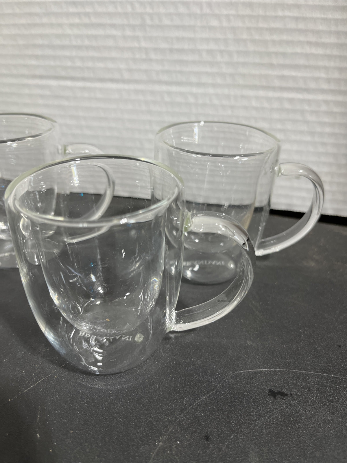 Brandani Double Walled Glass Expresso Shot Cup Mugs Coffee Tea