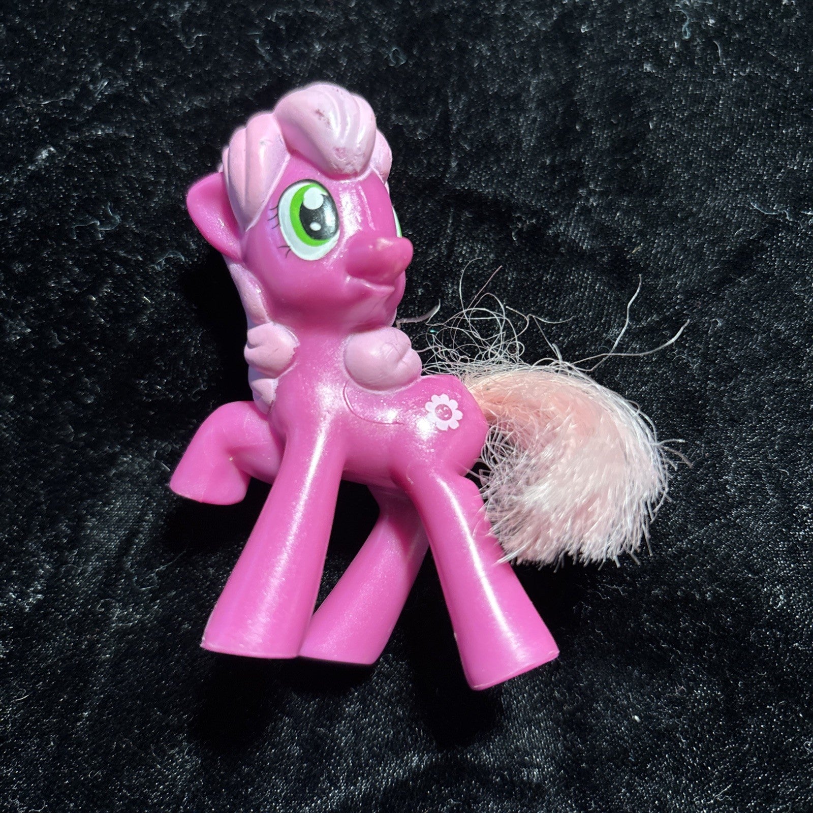 My Little Pony Cheerilee Brushable Hair 3" Figure MLP Magenta & Pink 2011-2012