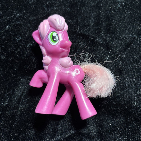 My Little Pony Cheerilee Brushable Hair 3" Figure MLP Magenta & Pink 2011-2012