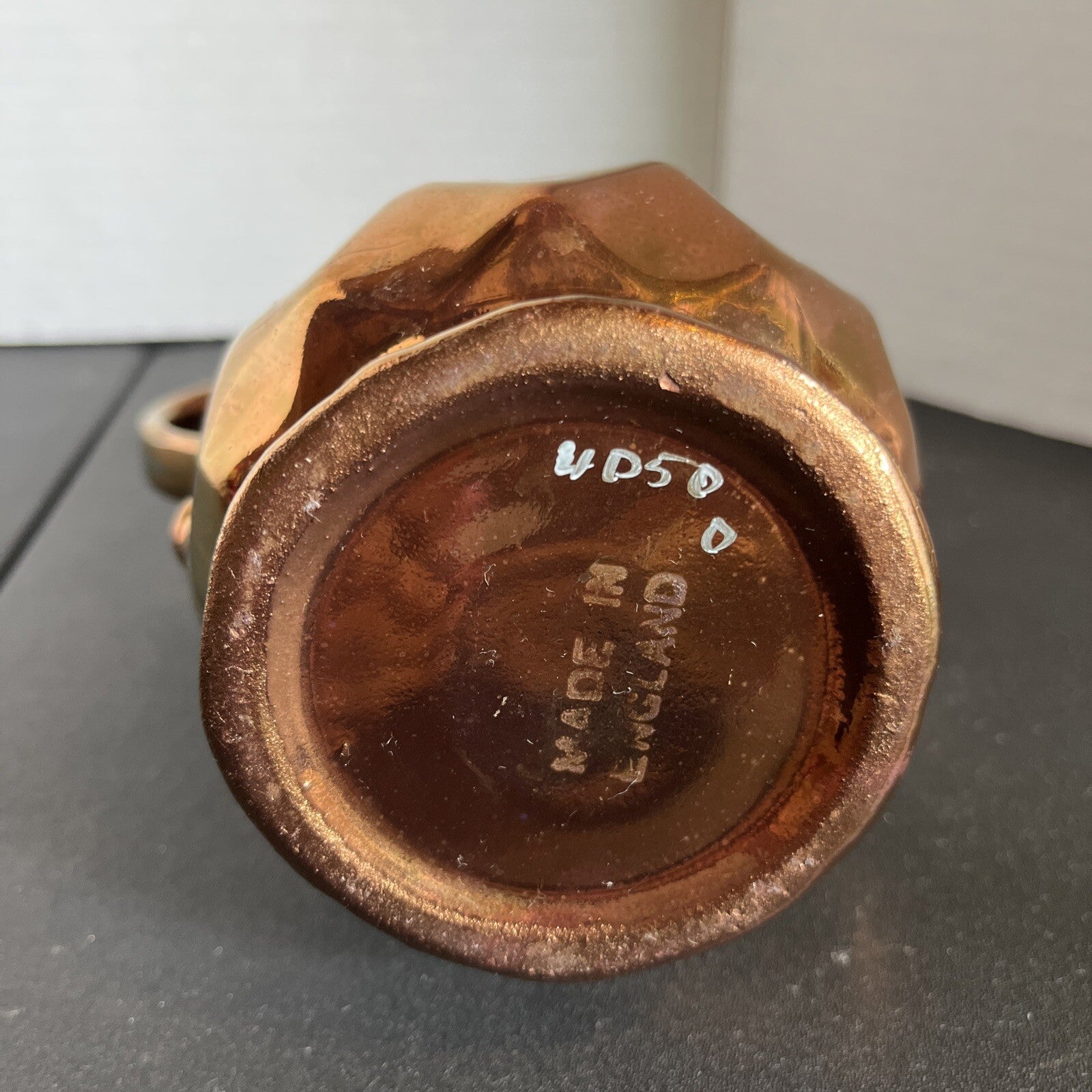 Copper Luster Pitcher by WADE - Made in England - Hand painted