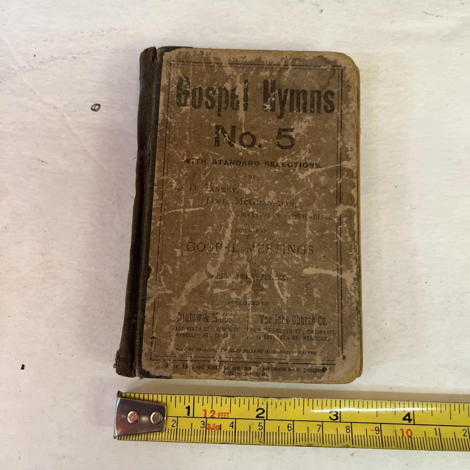 Gospel Hymns No. 5 (Words Only) by Ira Sankey 1887