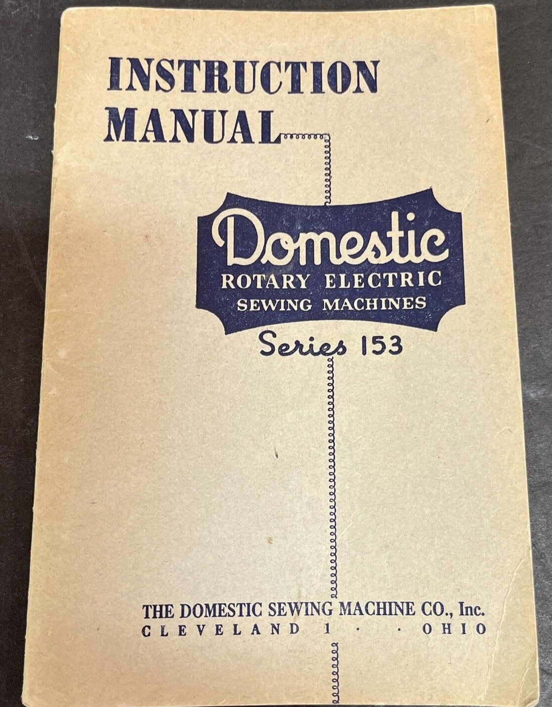 1947 DOMESTIC SEWING Handbook Domestic Sewing Machine Company Manual Spiral #2
