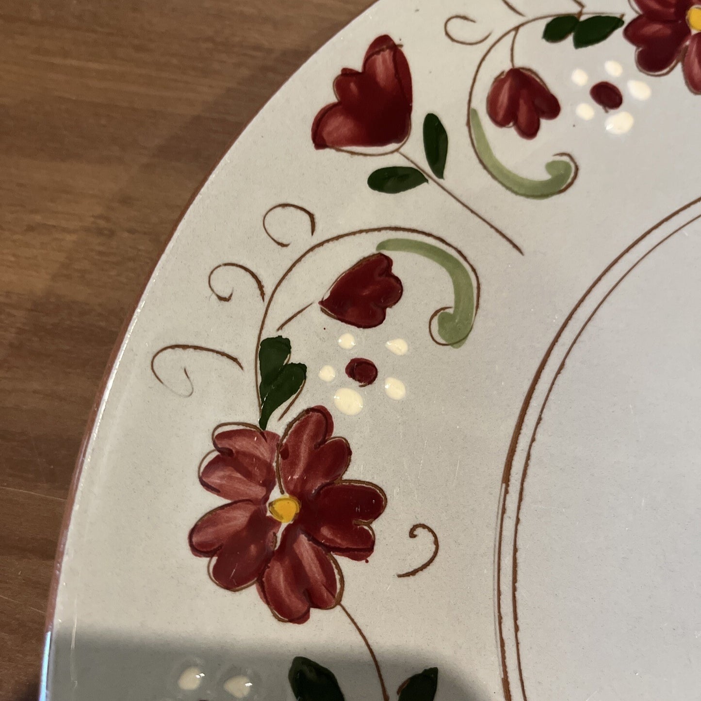 Stangl Pottery Garland Pattern 12 1/4" Chop/Serving Plate/Platter Vintage