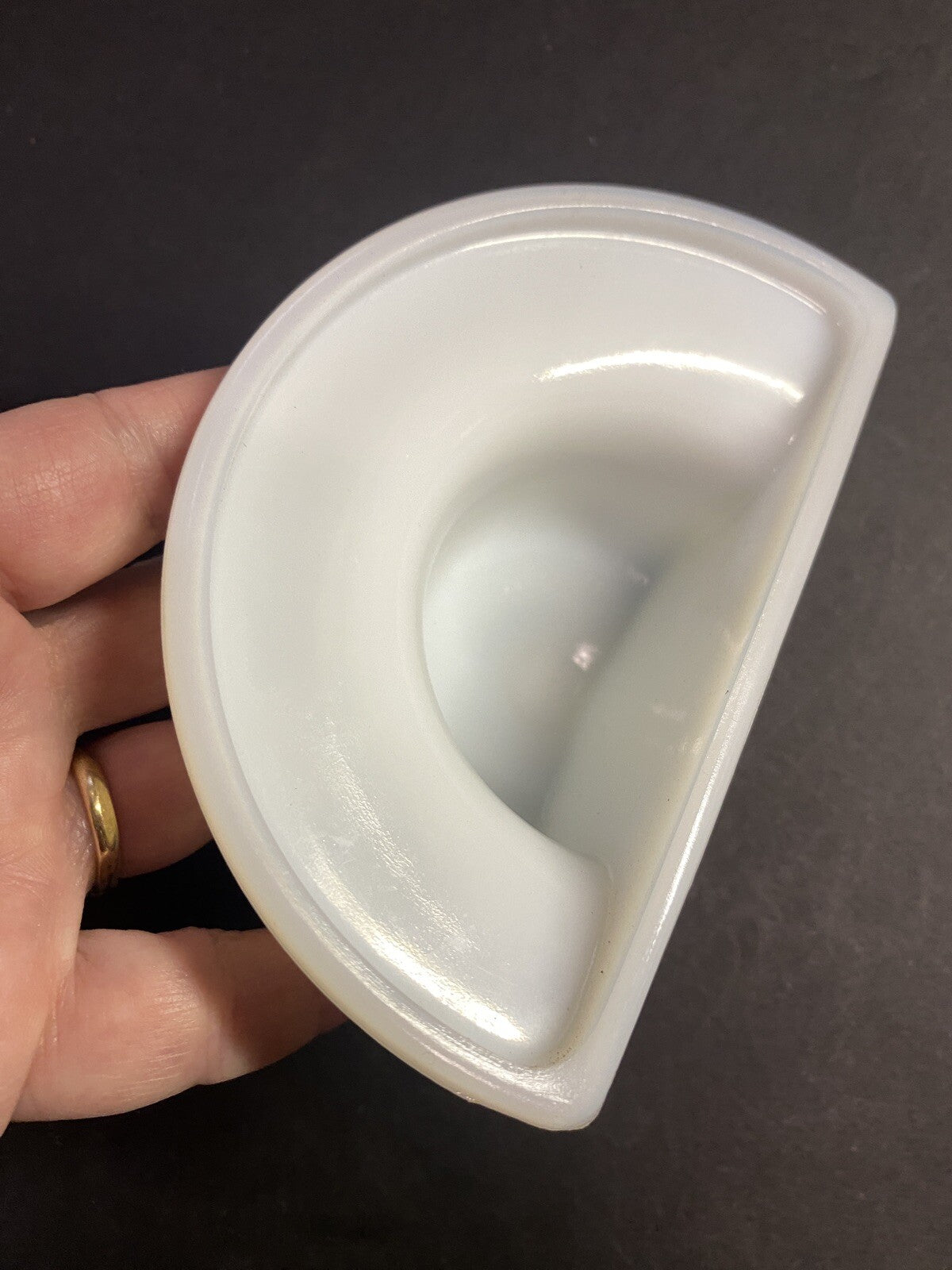 RARE Vintage Hobnail Fenton Milk Glass Lavado Wall Fountain Planter