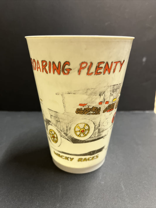 Vintage 1976 7/11 Slurpee Cup Cartoon Series Wacky Races "The Roaring Plenty"
