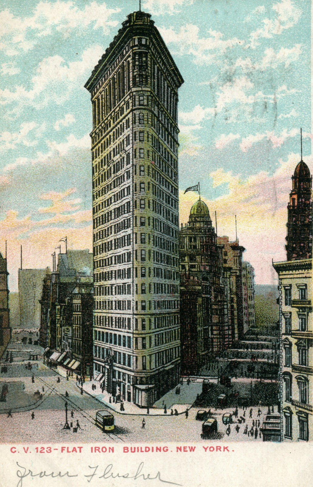 Flat Iron Building New York NY  Postcard