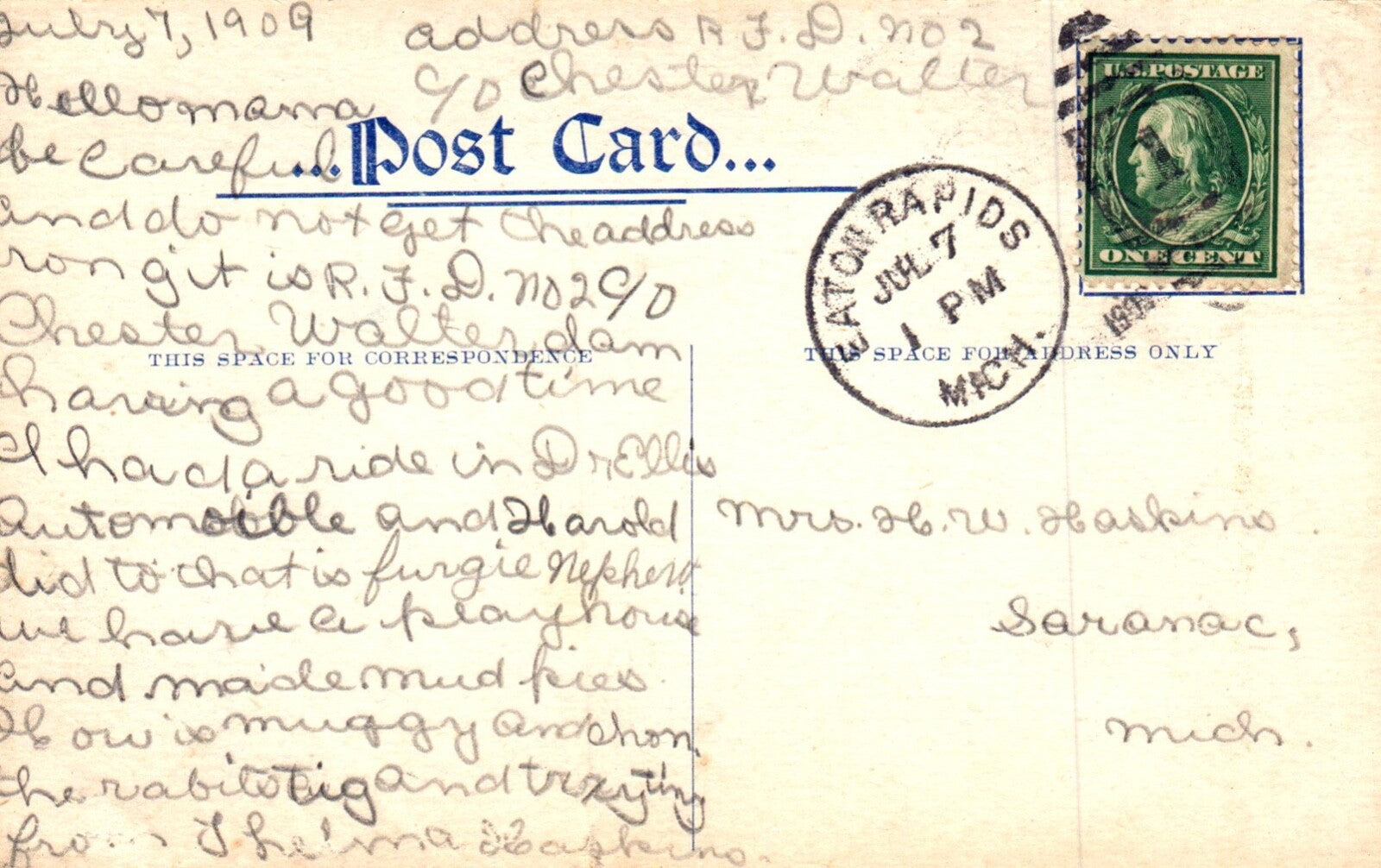 High School in Eaton Rapids Michigan Mich MI Postcards