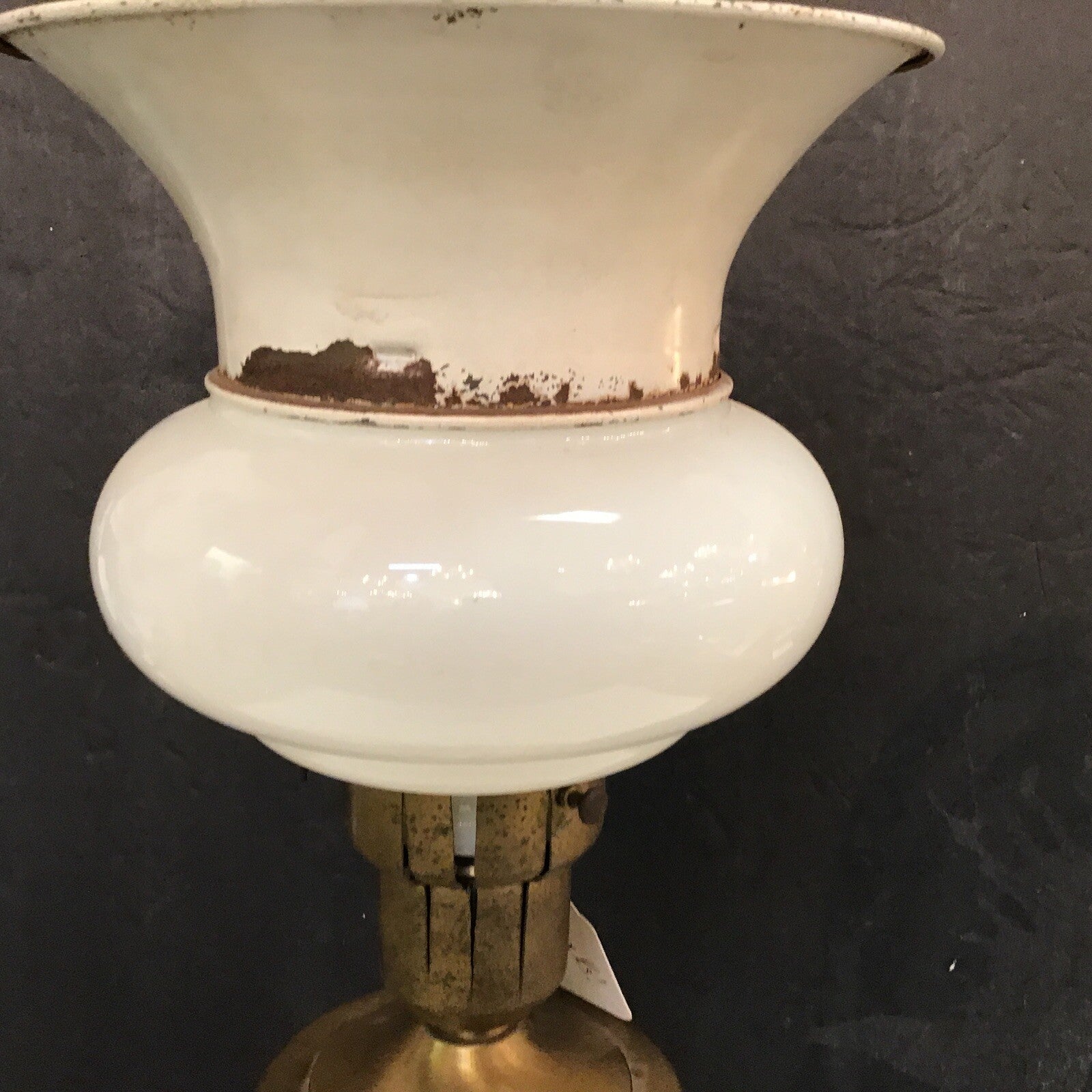 1930's Art Deco art nouveau26.5" Rare Hand Painted  Lamp Works