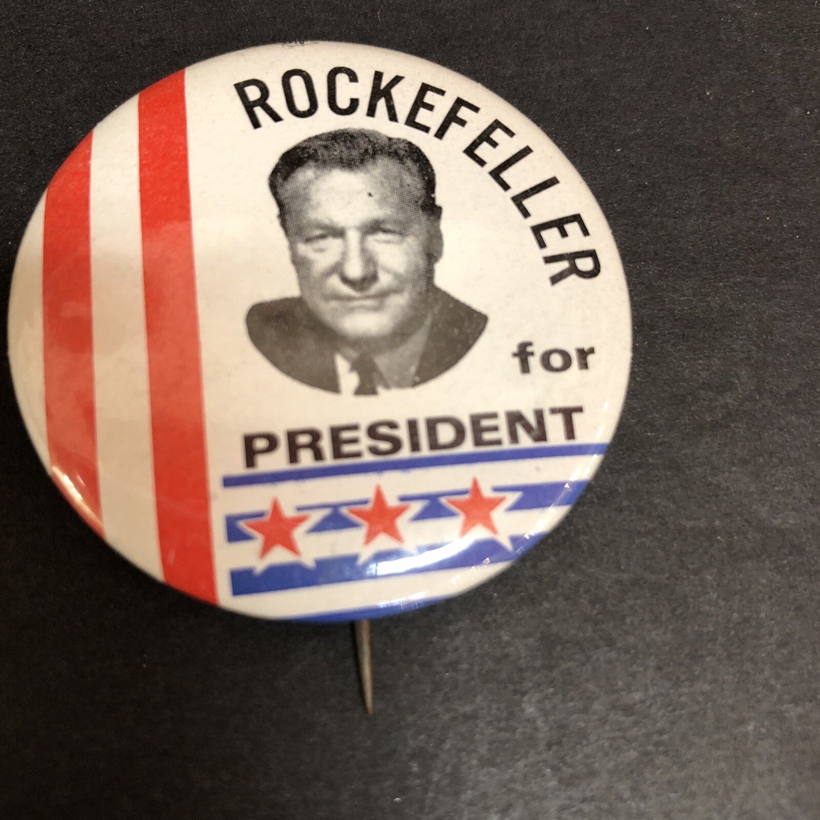 Rockefeller for President Celluloid 1-3/4"  Political Pin
