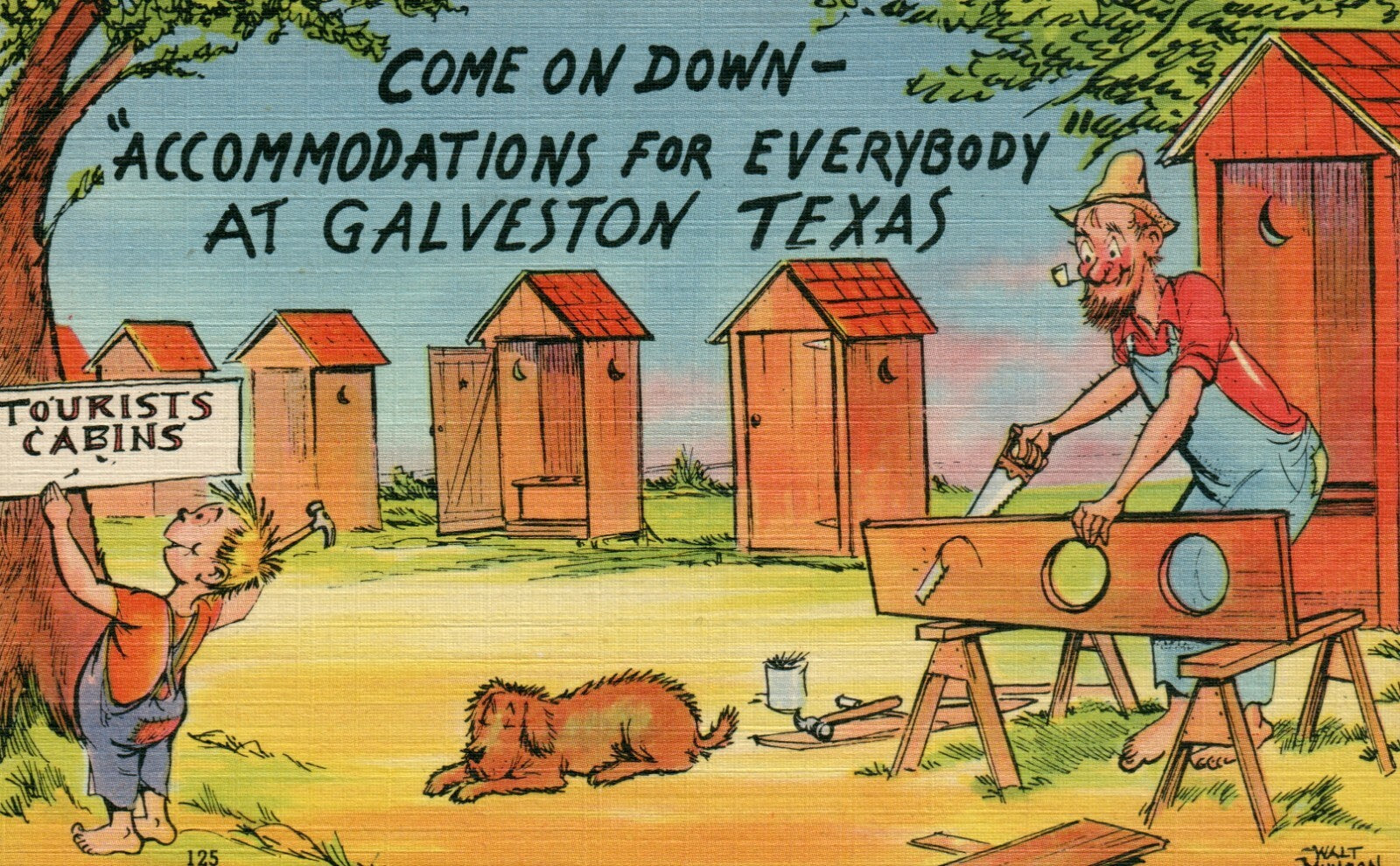 Galveston Tex Texas TX Postcard  