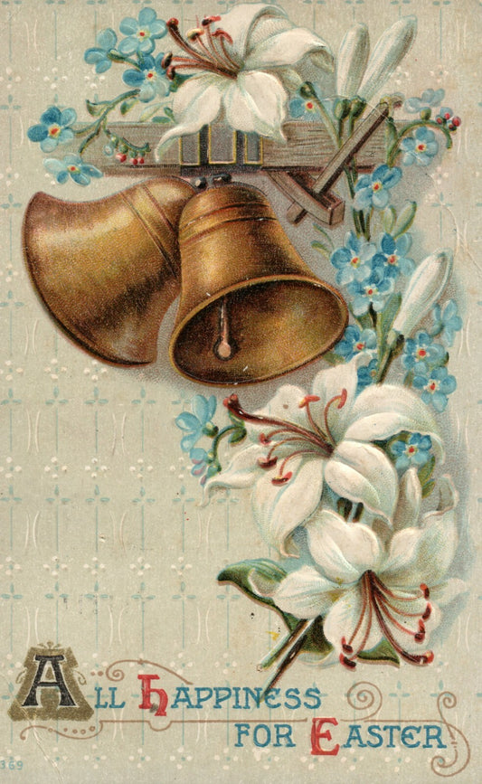 easter Bells Lilly Series 369 Easter Postcard