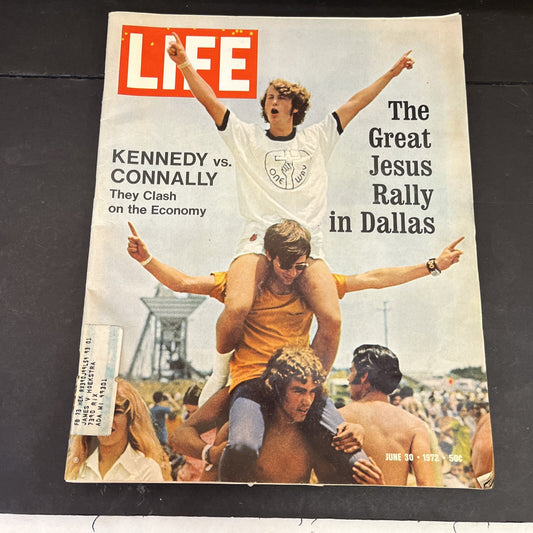 Life Magazine June 30 1972 Jesus Rally Dallas VTG Kennedy vs Connally Cig Ads
