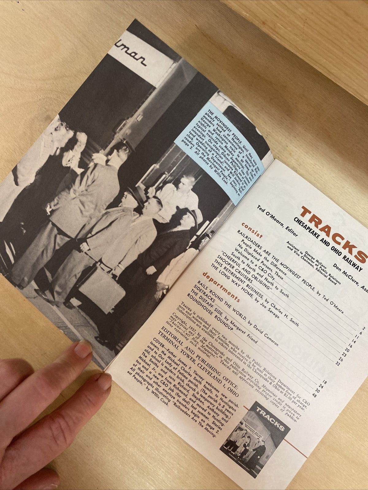 November December 1957 TRACKS MAGAZINE CHESAPEAKE & OHIO RAILROAD RR TRAINS  