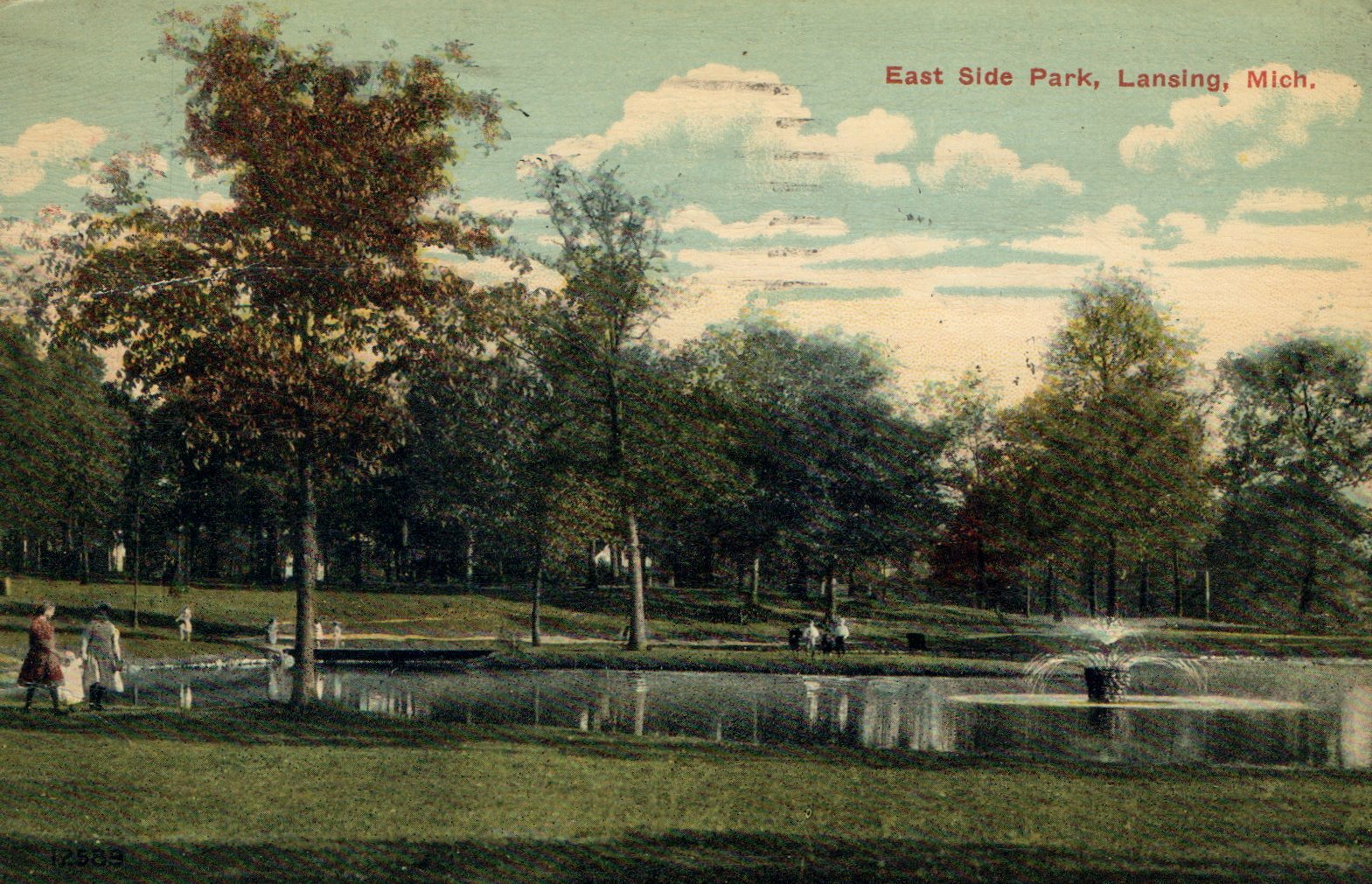 East Side Park  Lansing Michigan MI Postcard