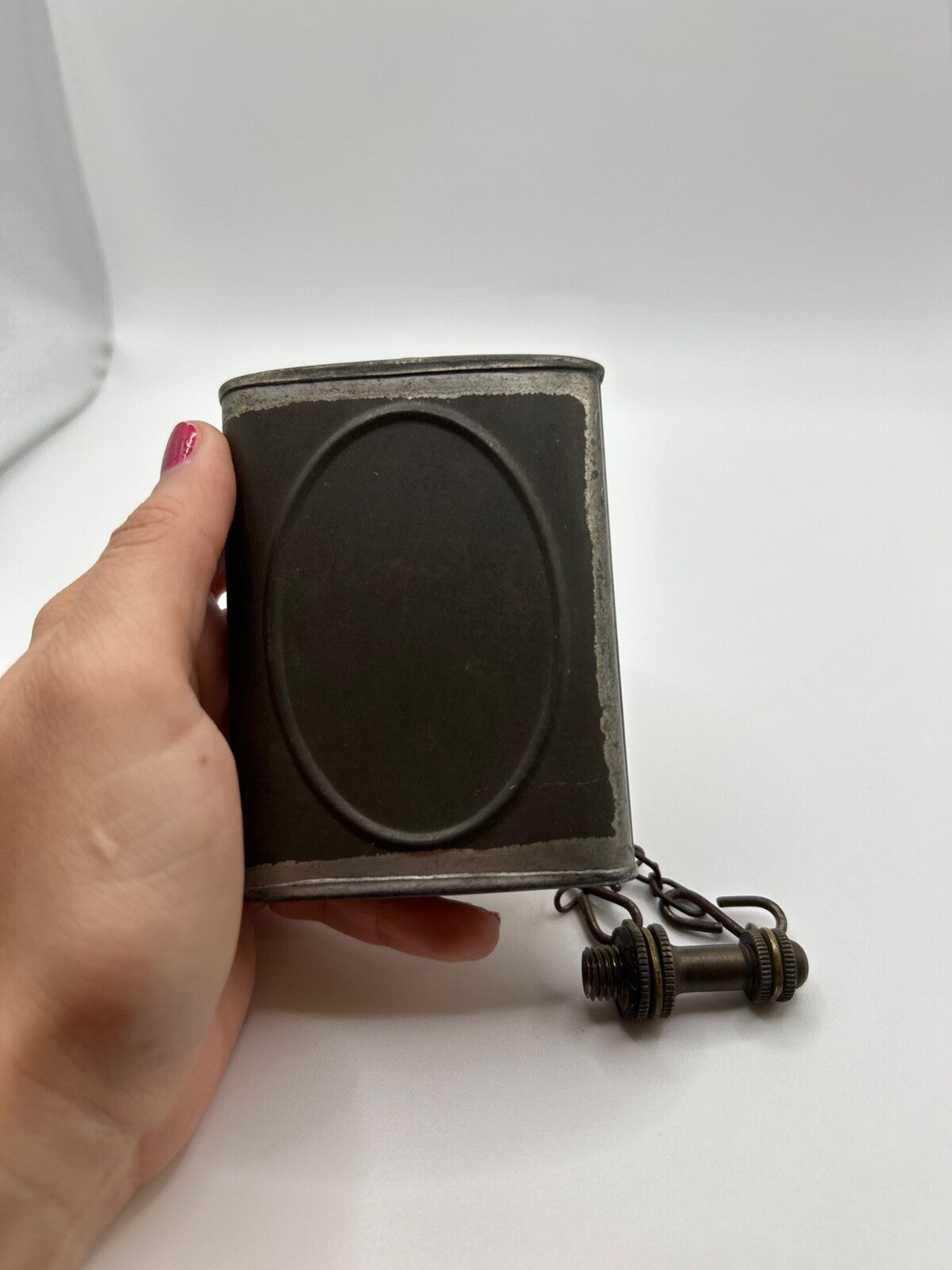 Rare Old Vintage Gun Oil Can, Spotoil Or Spot Oil WWII