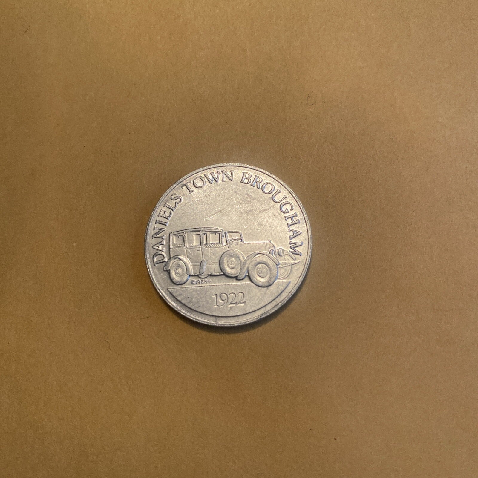 1922 Daniels Town Brougham Sunoco Oil Commemorative Token Antique Car Coin