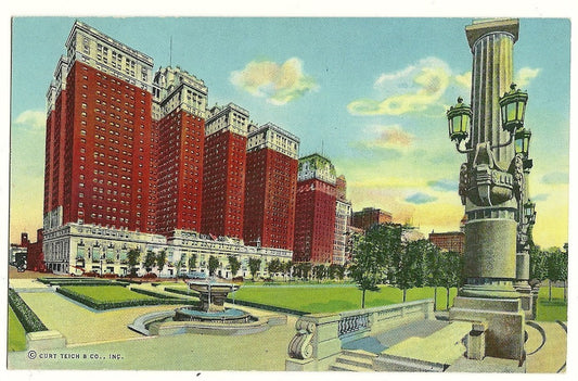 Conrad Hilton Hotel Chicago IL Illinois Post Card
