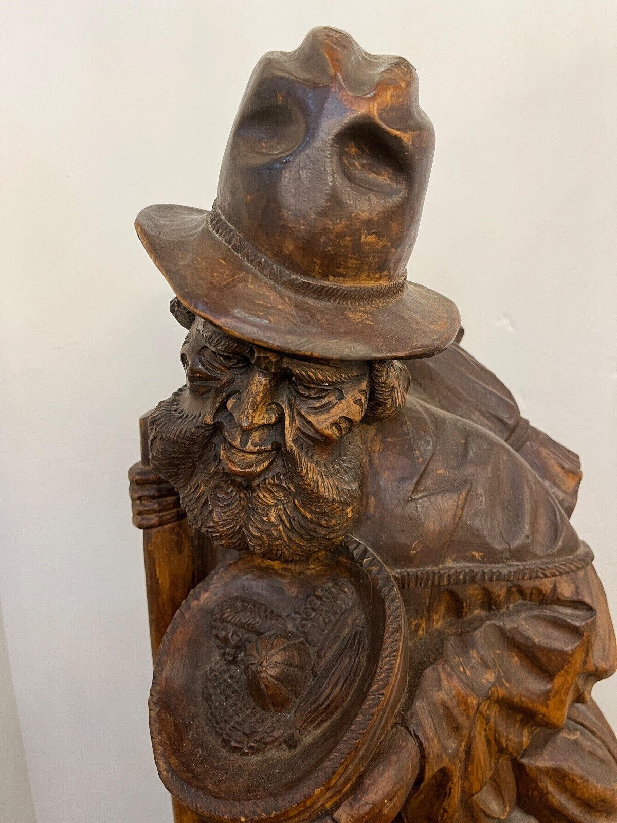 Vintage 1950's/60's Hand Carved Wooden Man "The Traveler"