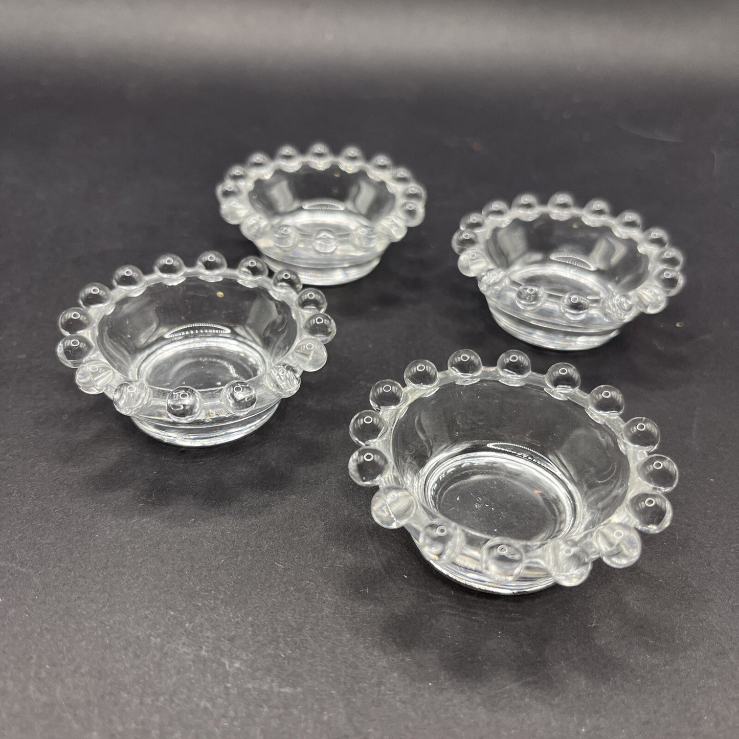 Imperial Glass CANDLEWICK Salt Dips Set Of 4