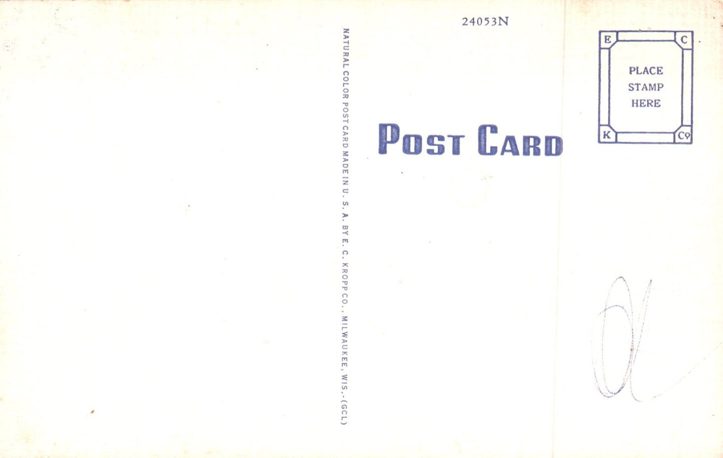 High School in Cadillac MI Michigan Postcard