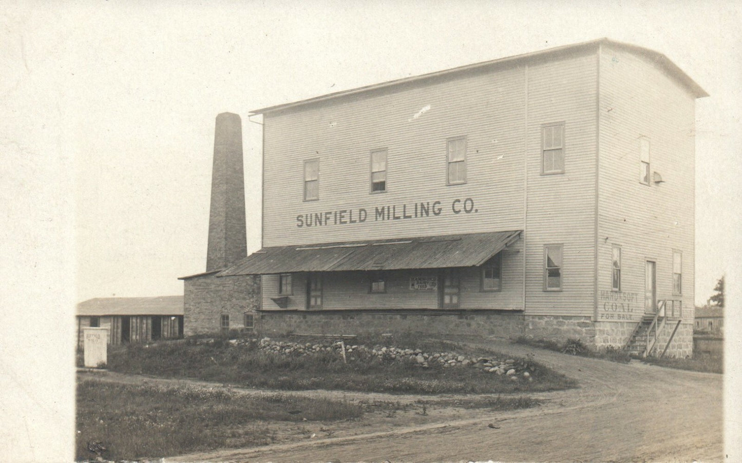 Sunfield Milling Company Real Photo Vintage Michigan MI Postcard 