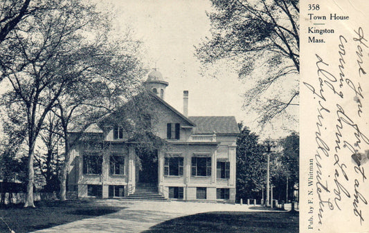Town House, Kingston, Massachusetts Mass Postcard