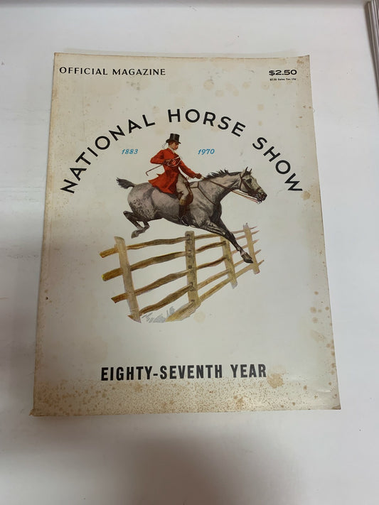 National Horse Show 1883-1970 Eight Seventh Year Official Magazine Bonaparte