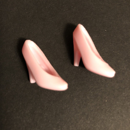 Barbie Doll Pink Closed Toe High Heel Shoes #2 - Indonesia