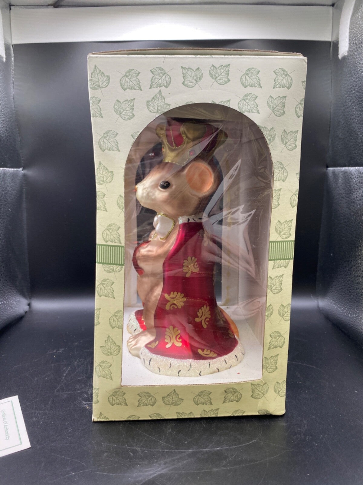 Fitz & Floyd Charming Tails Queen of My Heart Large Mouse Christmas Ornament