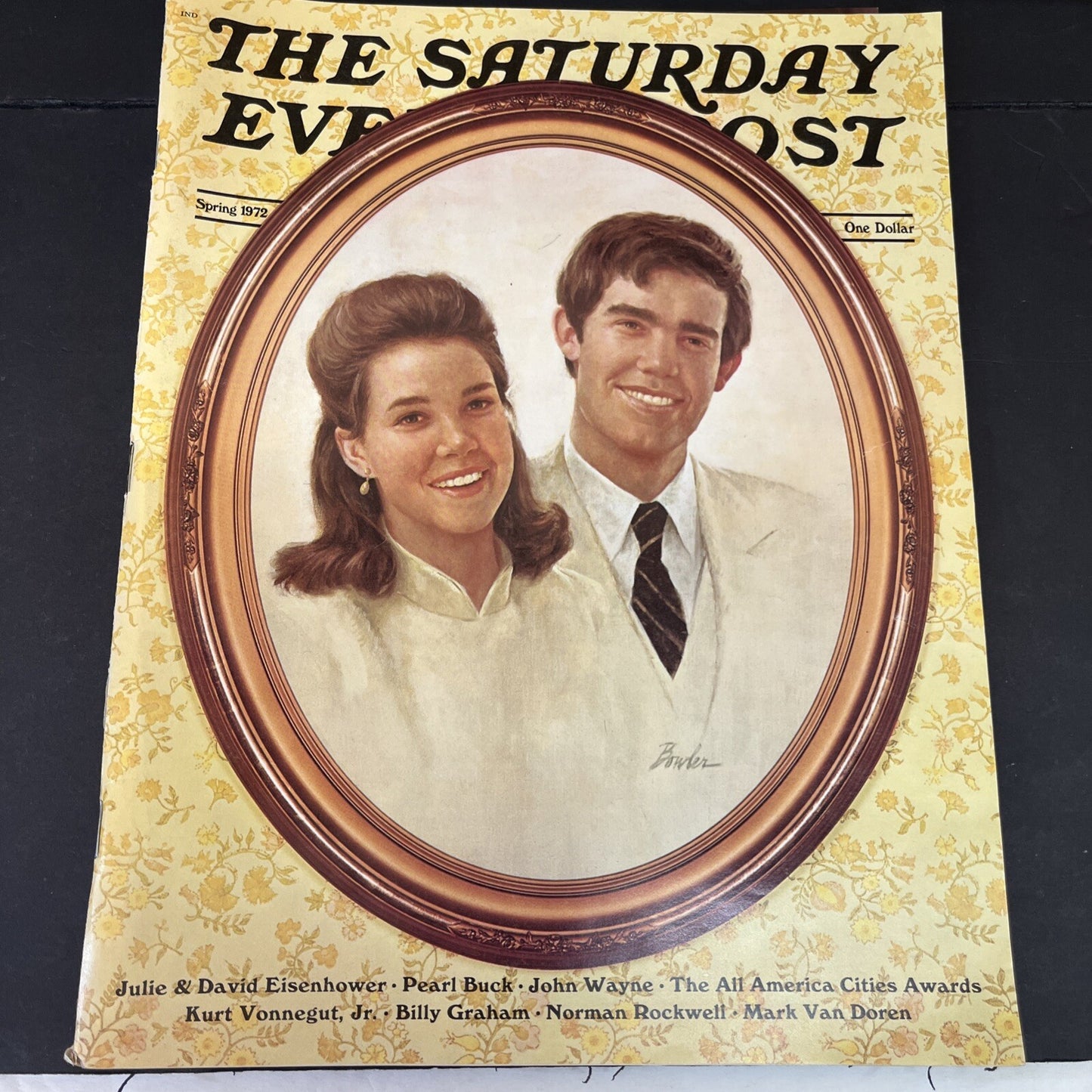 Saturday Evening Post, Spring 1972, Kurt Vonnegut, John Wayne, Norman Rockwell