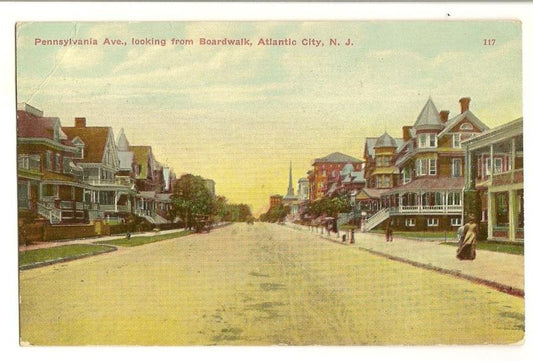Pennsylvania Boardwalk Atlantic City New Jersey NJ Postcard