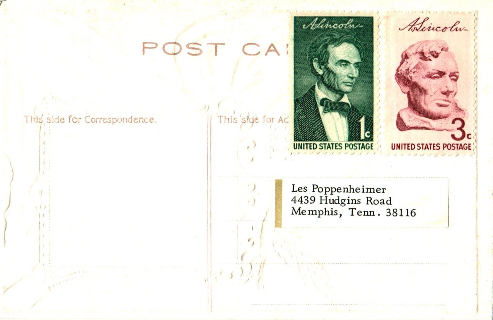 Abraham Lincoln's Speech at Harrisburg Vintage President Patriotic Postcard
