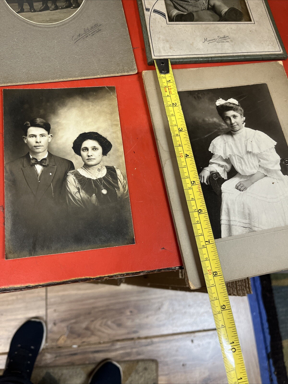 ANTIQUE 1900's ORIGINAL PEOPLE  PHOTO LOT 4