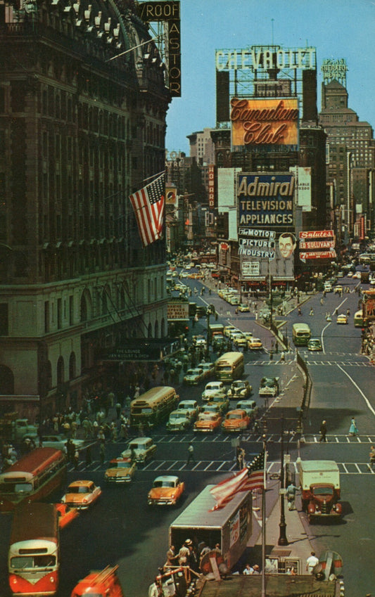 Time Square Crossroads Of The World New York NY Postcard