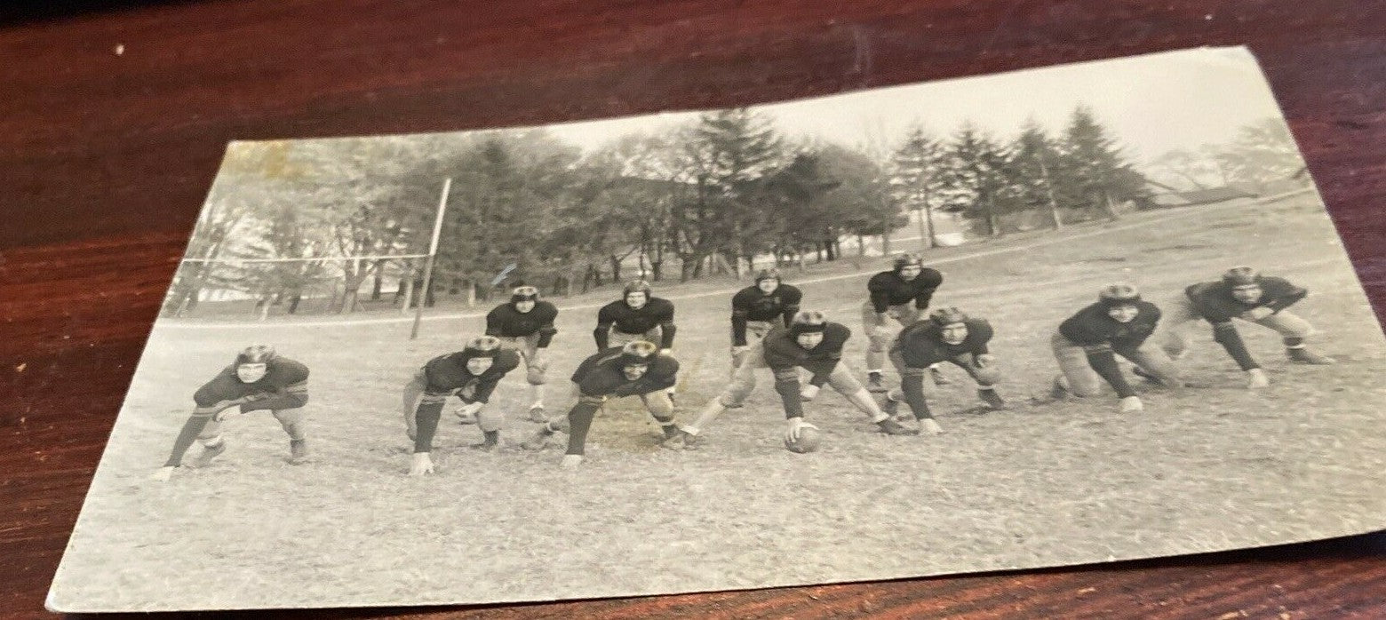 5 x 7 1940's Real Photo Mancelona MI Michigan vintage Football Photography