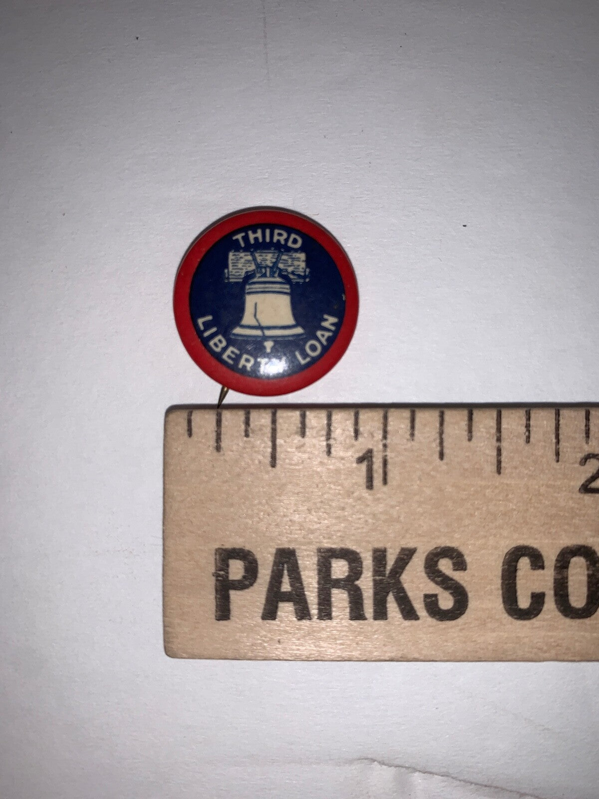 Lot of 3 Vintage Liberty Loan 7/8" Celluloid & 5/8" Litho Pinback