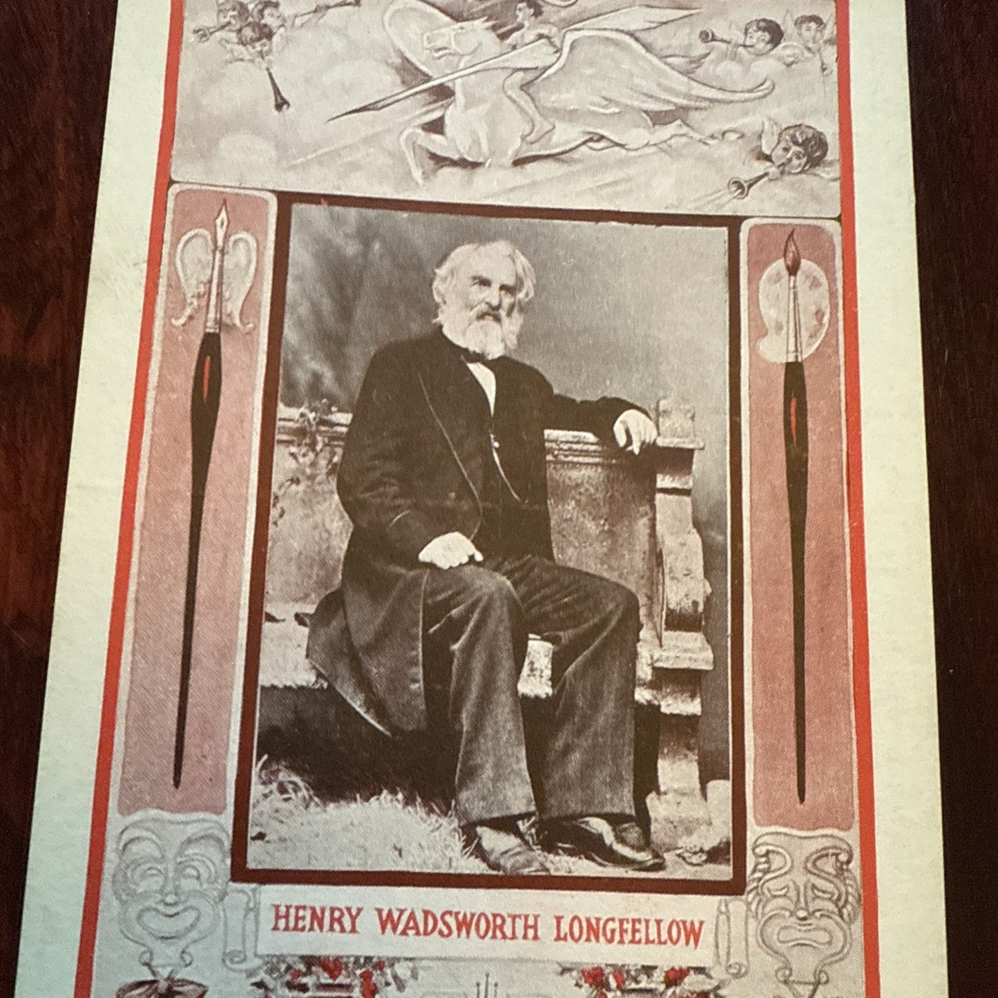 Henry Wadsworth Longfellow J I Austen PEGASUS Arts Theater Writing 1910 *Scarce