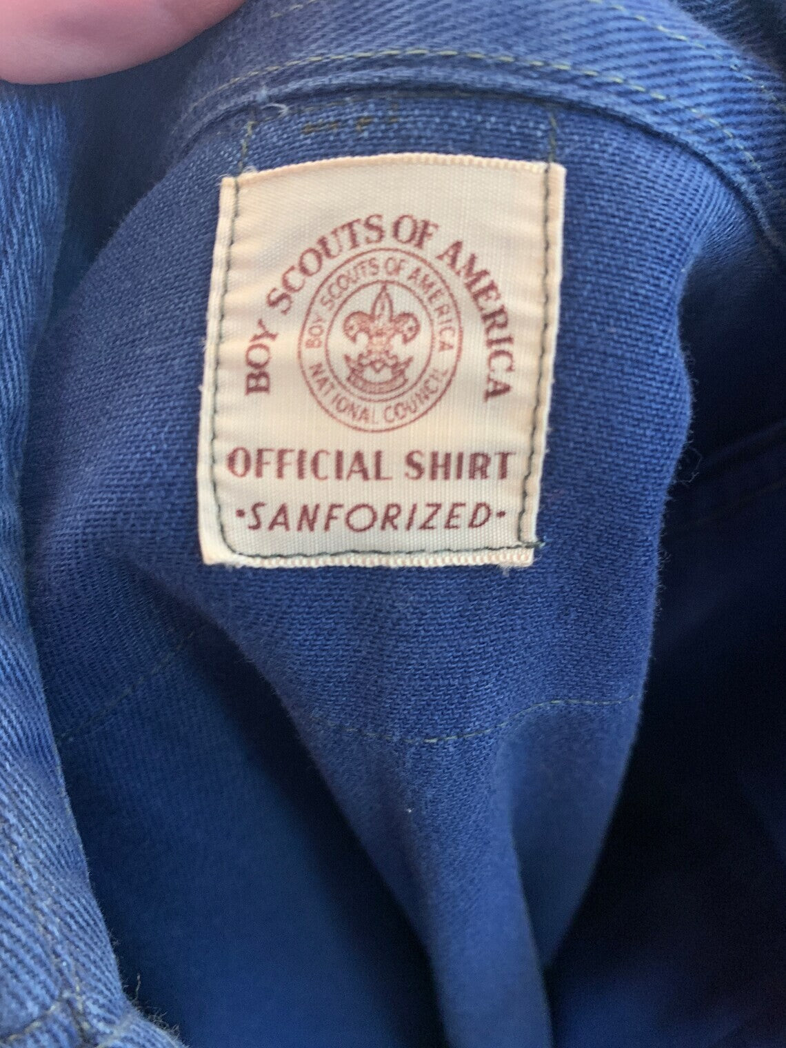 Vintage Boy Scouts of America Shirt Neckerchief Patched Shirt Ithaca MI Michigan