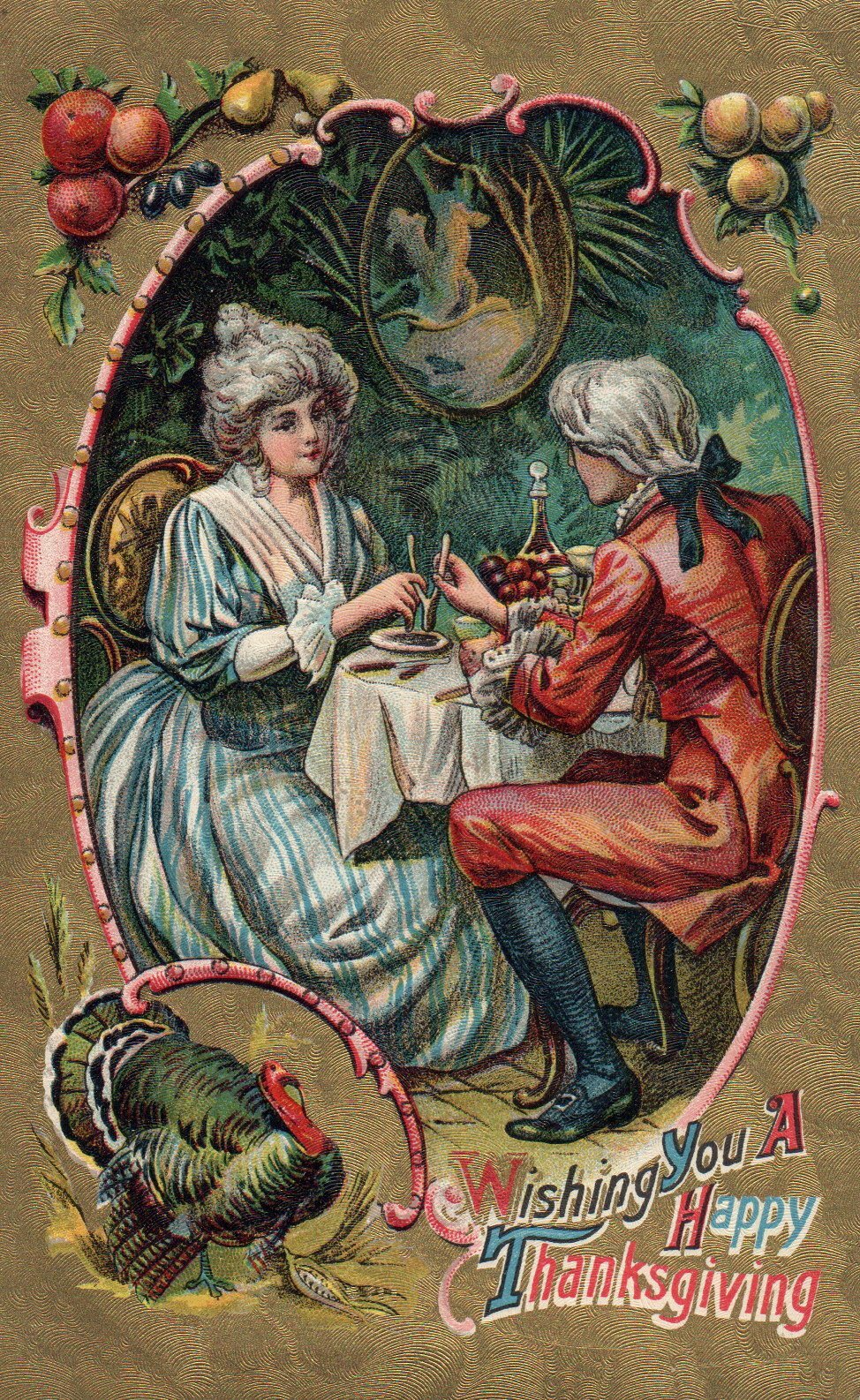  1910 Edwardian Thanksgiving  Greeting  Vintage Postcard 