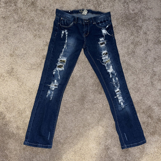 RED RIVET WOMENS JEANS CAPRIS PANTS SIZE 9