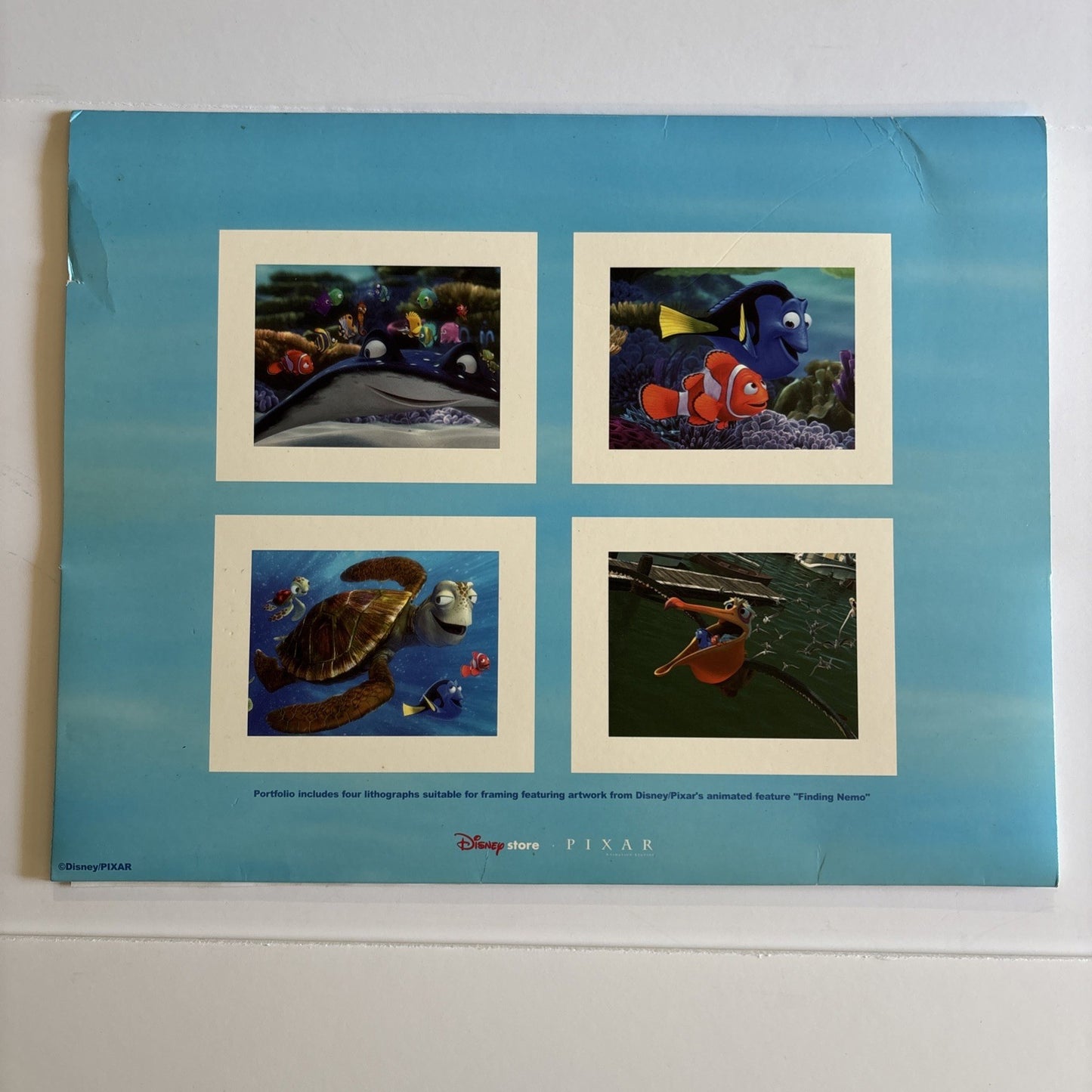 Finding Nemo Lithograph set of 4 Walt Disney Pixar