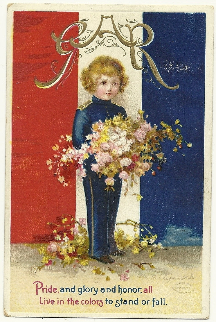 GAR Ellen Clapsaddle Patriotic  Postcard Nautical Series 2935