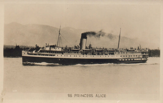 SS Princess Alice British Passenger Paddle Steamer Ship Postcard