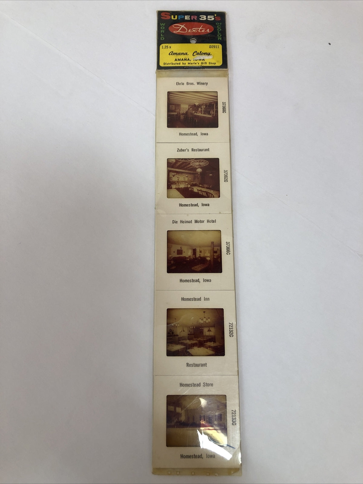 15 Different Vintage Pana-vue Slides Amana Colony and Homestead Iowa 
