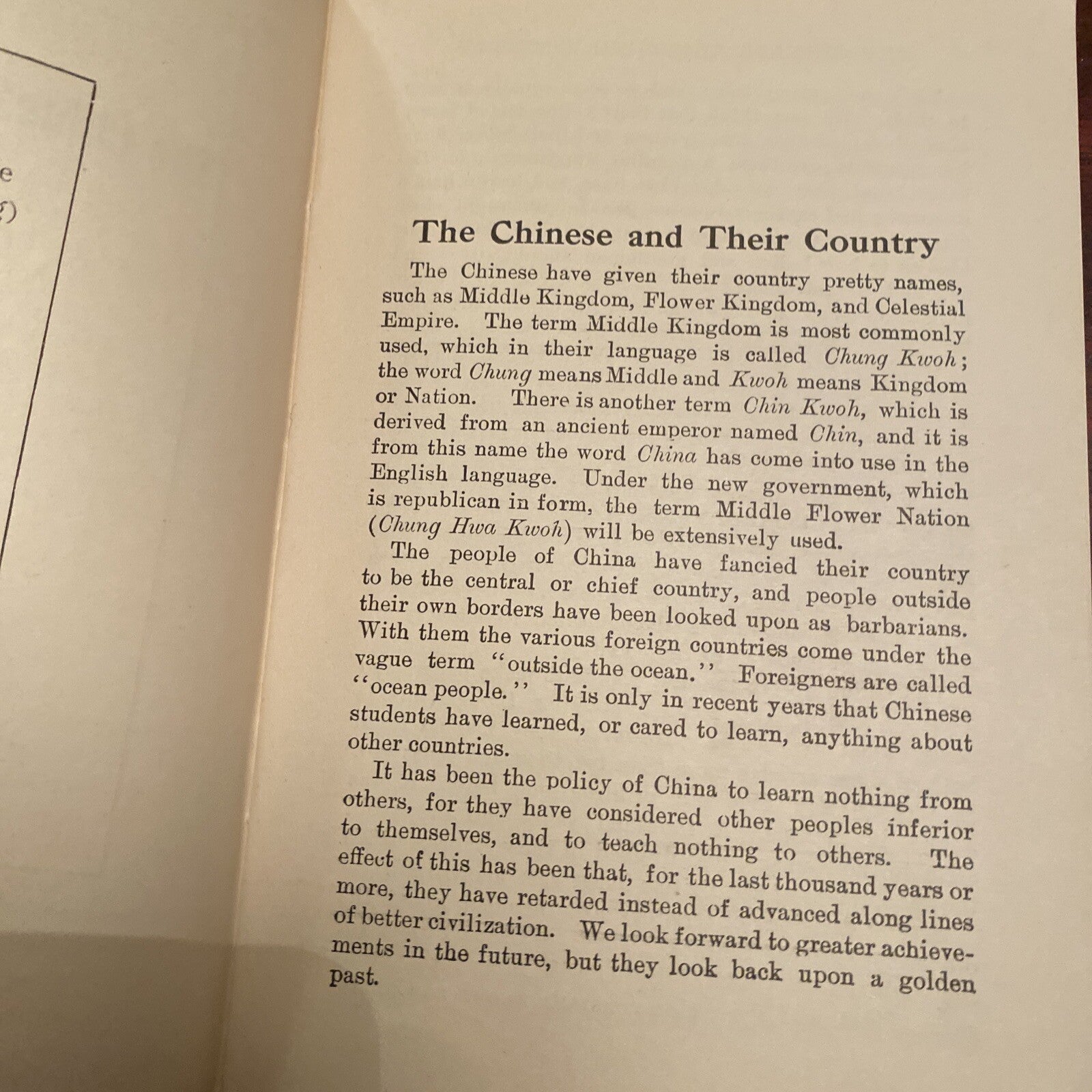 1913 Vintage The Chinese and their Country E M Paulson Instructor Series Book 
