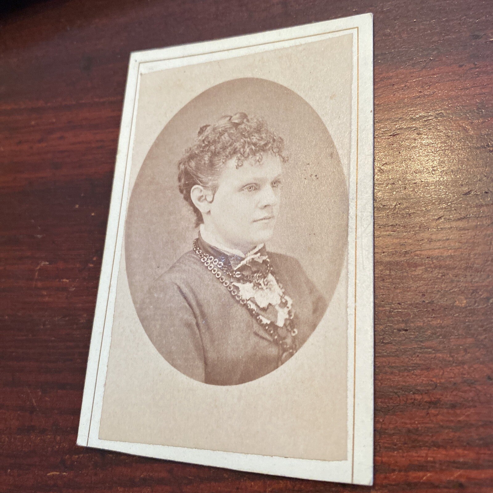 Real Photo CDV Real Young Victorian Woman Photography