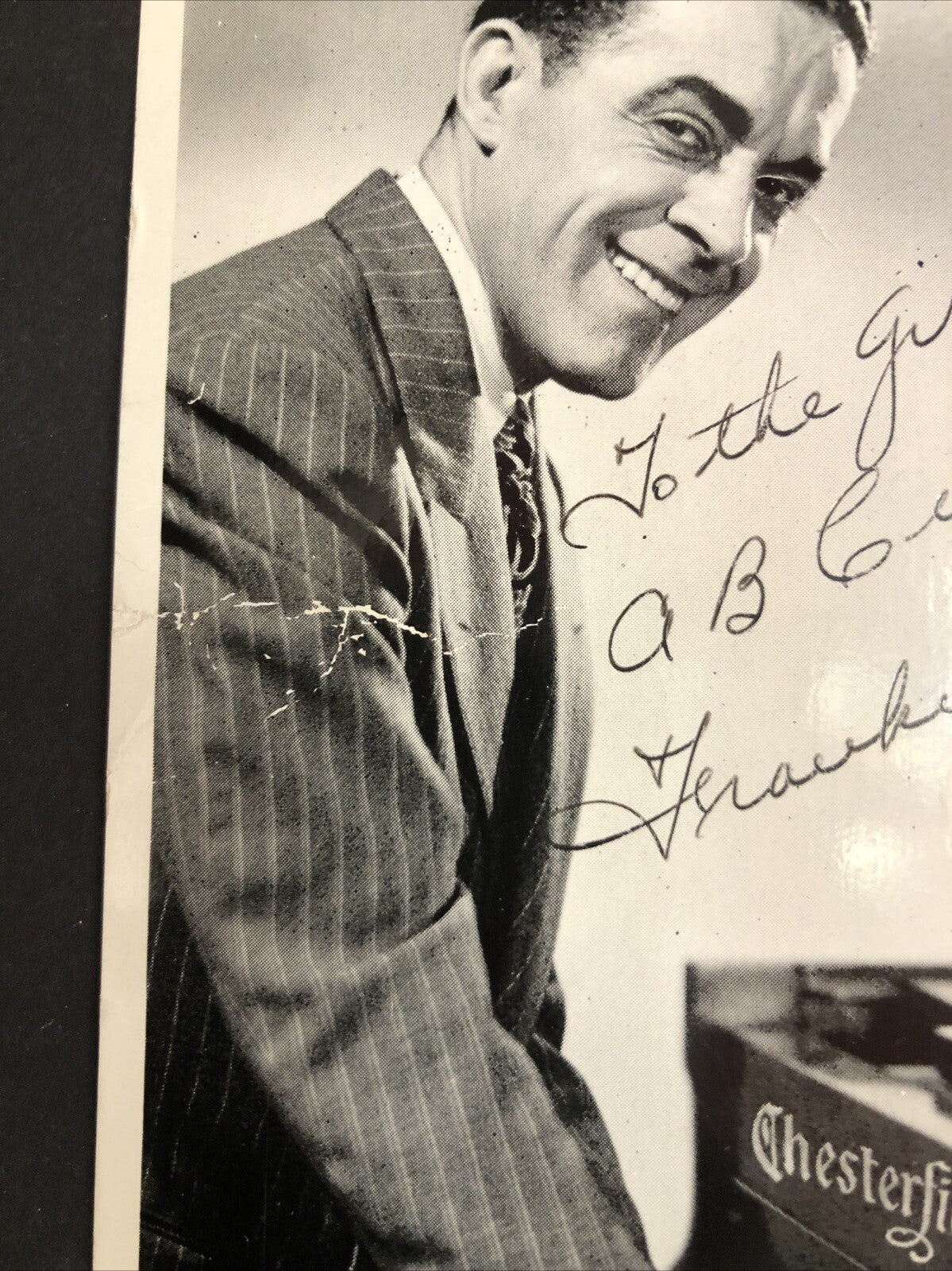 1940s Autographed Photo Signed Frankie Carle American Pianist Bandleader