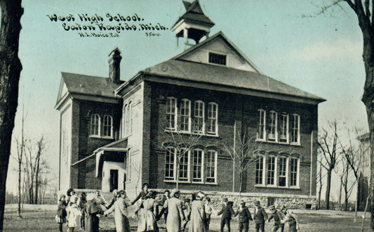 West High School, Eaton Rapids Michigan MI Postcard