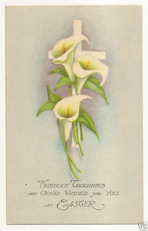 Lily Easter Postcard Series 4560 Flower
