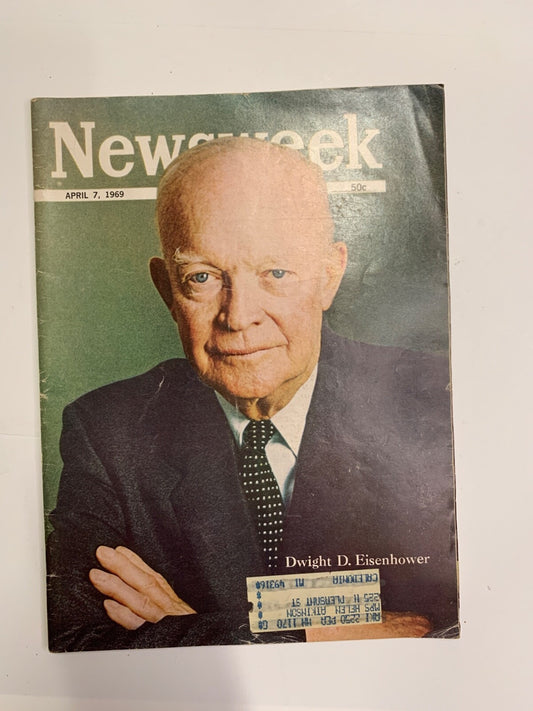 April 7 1969 Dwight D. Eisenhower Newsweek Magazine